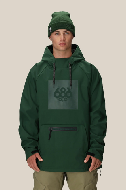 686 Waterproof Hoody Mens Moss Green