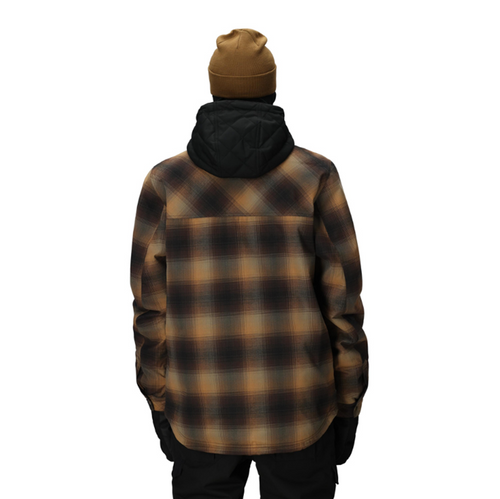 686 Woodland Insulated Jacket Mens Caramel Plaid