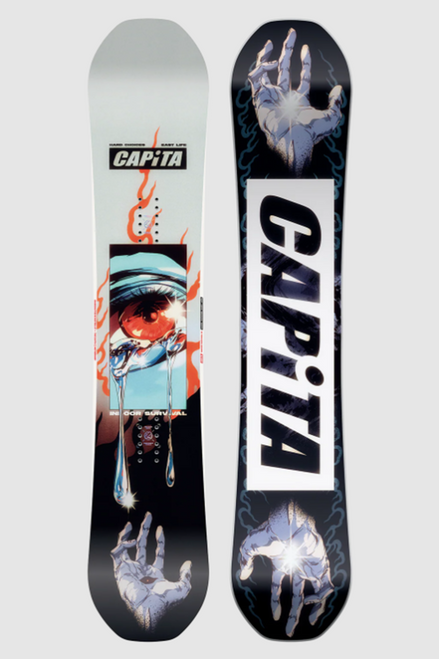 Capita Indoor Survival Snowboard 2026 White Black 154