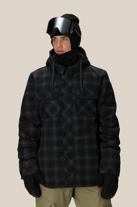 686 Woodland Insulated Jacket Mens Black Plaid