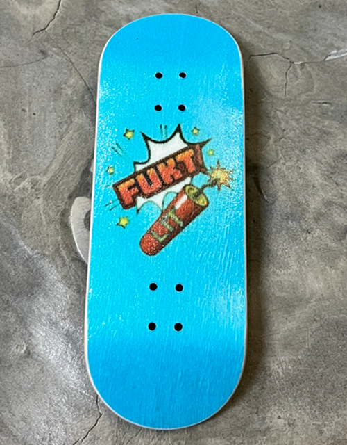 LIT x FUKT Logo Collab Deck Blue 32x98 High