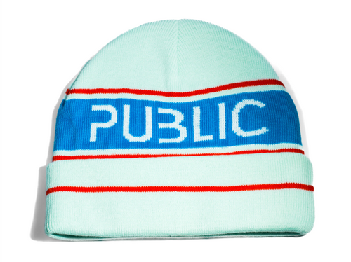 Public Retro Beanie Blue One Size