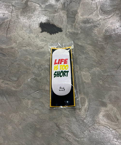 Red Wolf Life Fingerboard Deck White 34x93 Red Wolf Life Fingerboard Deck White 34x93