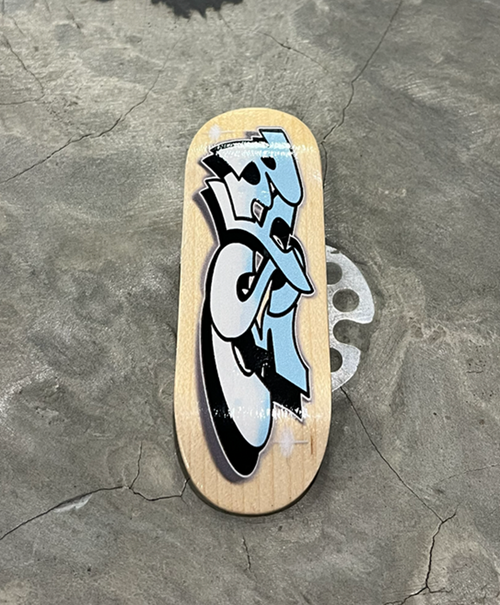 RYSE Graffiti Pro OG Fingerboard Blue 32mm MidGuard Og