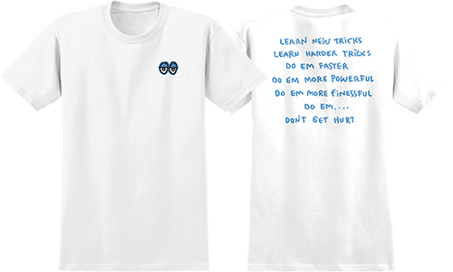 KROOKED NEW TRICKS SS TSHIRT XLARGE WHT/BLU/BLK/WHT