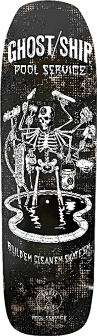 GHOSTSHIP POOL SERVICE SKATEBOARD DECK-9X31.5 LTD