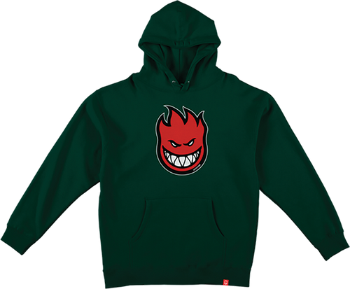 SPITFIRE BIGHEAD FILL YOUTH HOODIE SWEATSHIRT SMALL ALPINE GRN/BLK/RD/WT