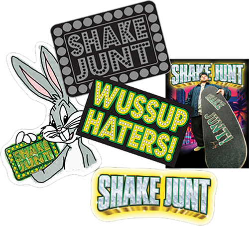 SHAKE JUNT 10PK/ASST REGGIE STICKERS