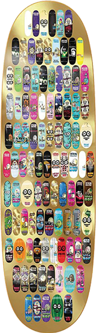 HEROIN 100TH EGG SKATEBOARD DECK-9.12X32