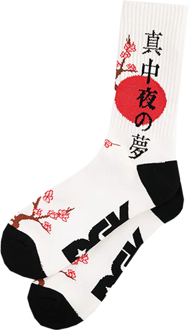 DGK ACCORD CREW SOCKS WHITE 1pr