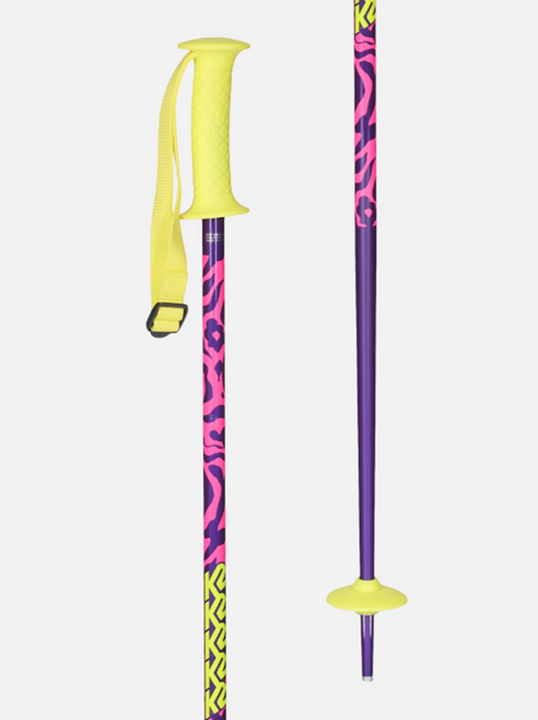 K2 Charm Youth Ski Poles 2026 Purple 38in