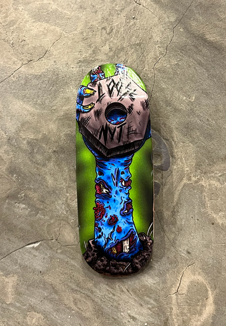 Loosenut Emerge Fingerboard Deck Green Blue 32x96