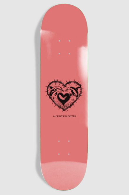 Jacuzzi Dolphin Logo Skateboard Deck Salmon Black 8.5 wb14.25