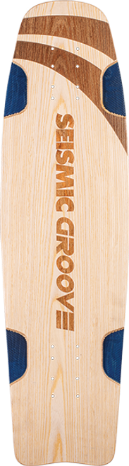 SEISMIC GROOVE CRUISER SKATEBOARD DECK-8.37x30.5 NATURAL