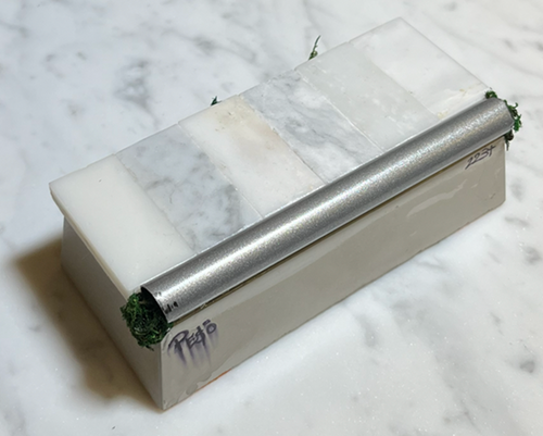 223 Fingerboard Spot Park Round Rail Ledge Grey White 5inch