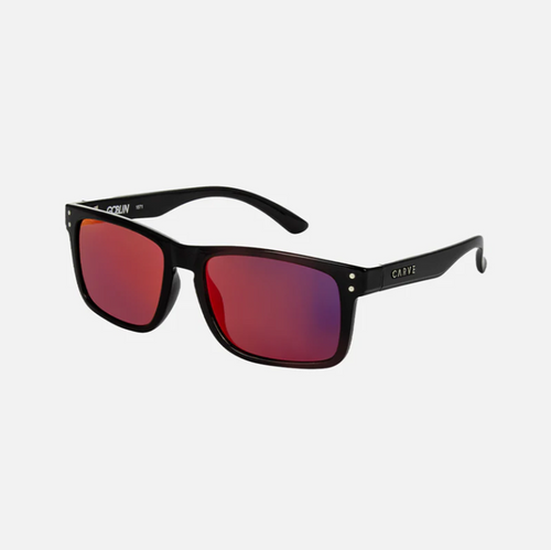 Carve Goblin Polarized Iridium Sunglasses Black Grey Chrome