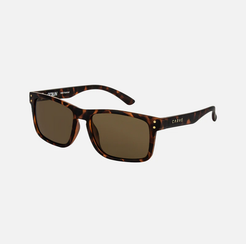 Carve Goblin Polarized  Injected Sunglasses Brown Tort Brown Lens