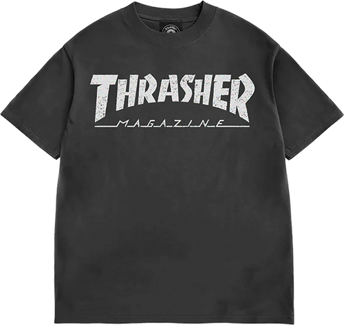 THRASHER MAG LOGO VINTAGE SS TSHIRT LARGE BLACK