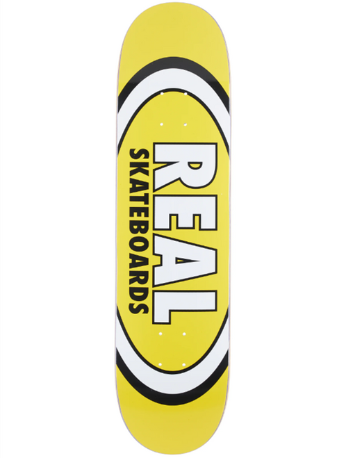 Real Classic Oval R1 Skateboard Deck Yellow 8.06