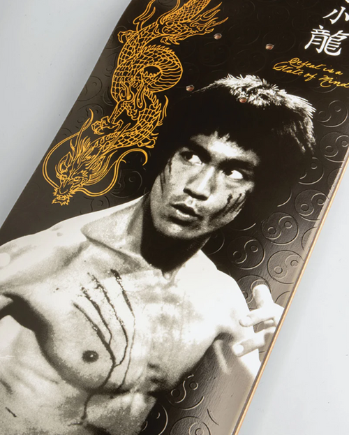 DGK Bruce Lee Balanced Embroidered Skateboard Deck Black 8.25