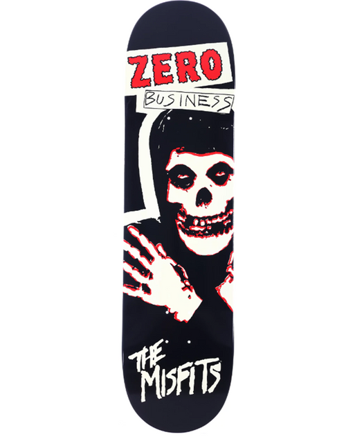 Zero Misfits Business Skateboard Deck Black 8.25
