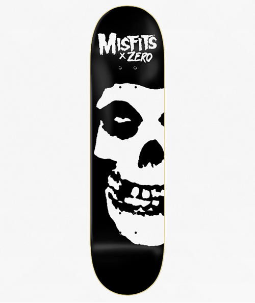 Zero Fiend Misfits Skateboard Deck Black White 8.75