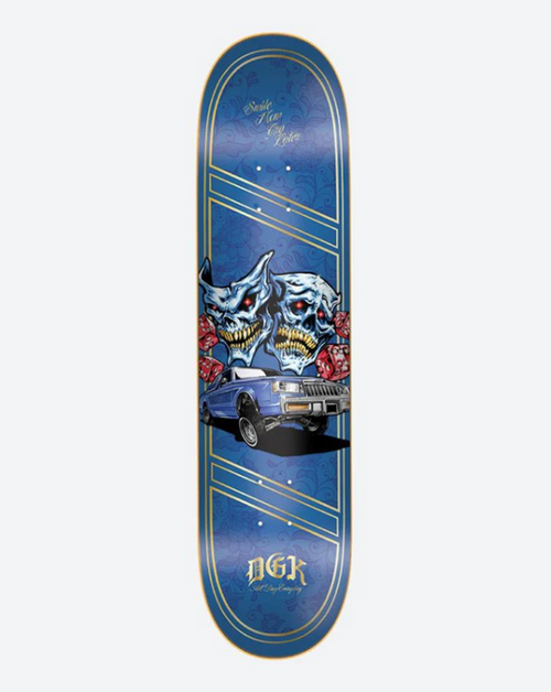 DGK Night Moves Skate Skateboard Deck Blue 8.38