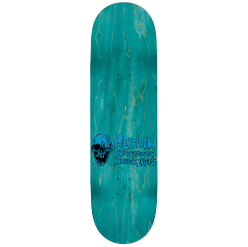 Heroin Craig Questions Knock Off Skateboard Deck Black 9.25 w/ grip