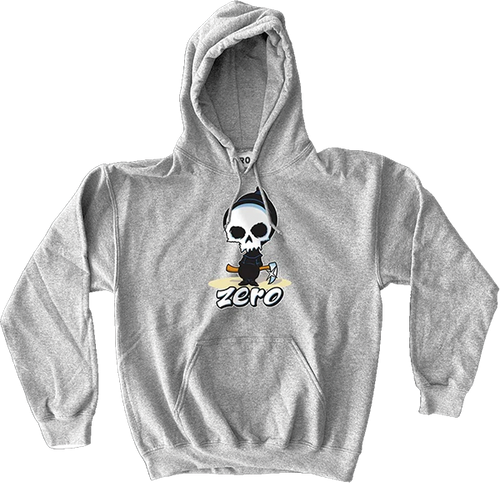 ZERO LIL REAPER HOODIE SWEATSHIRT XLARGE HEATHER GREY