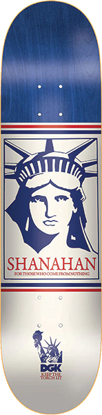 DGK SHANAHAN LIBERTY SKATEBOARD DECK 8.06 BLUE