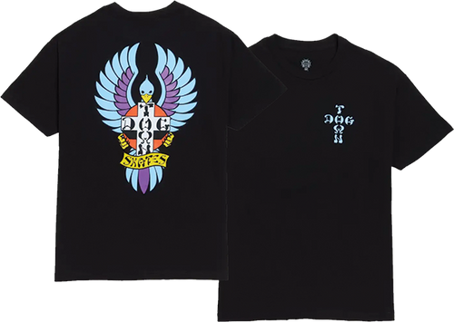 DOGTOWN BIG FOOT OG 70'S SHORT SLEEVE TSHIRT XLARGE BLACK