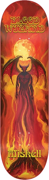 BLOOD WIZARD MISKELL ABYSS SKATEBOARD DECK 8.38 w/ grip
