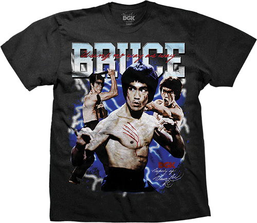 DGK BRUCE LEE IMMORTALITY BOXY SHORT SLEEVE TSHIRT XXL BLACK