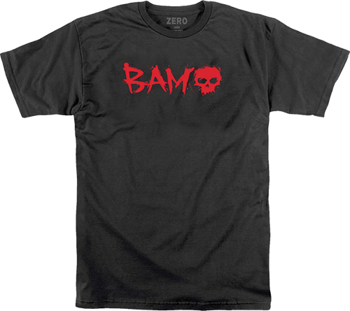 ZERO BAM BLOOD SHORT SLEEVE TSHIRT XLARGE BLACK/RED