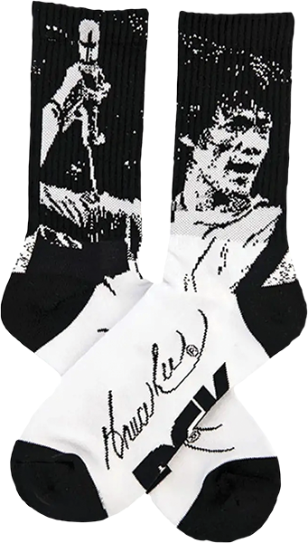 DGK BRUCE LEE IMPACT CREW SOCKS WHITE