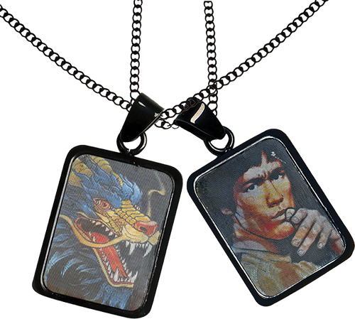 DGK BRUCE LEE DRAGON LEE NECKLACE BLACK