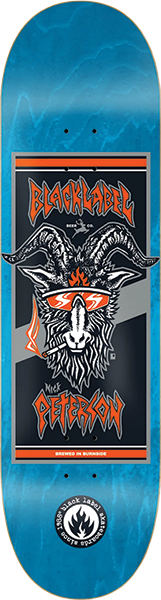 BLACK LABEL PETERSON BURNSIDE BREW SKATEBOARD DECK 9.0