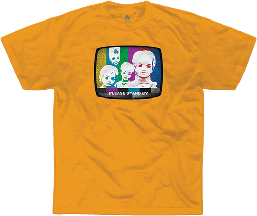 BLACK LABEL STAND BY SHORT SLEEVE TSHIRT LARGE GOLD