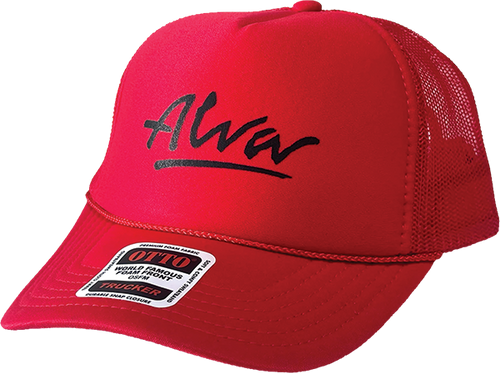 ALVA OG LOGO MESH TRUCKER HAT ADJ-BLACK/RED