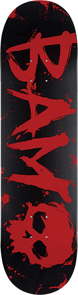 ZERO BAM BLOOD TEXT SKATEBOARD DECK 8.5 w/ grip