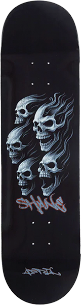 APRIL ONEILL DEAD SKATEBOARD DECK 8.12 BLK DIP