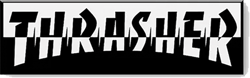 THRASHER MIXTAPE LAPEL PIN LAPEL PIN BLACK/WHITE