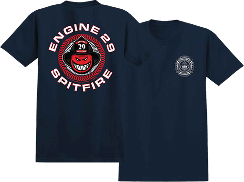SPITFIRE ENGINE 29 SHORT SLEEVE TSHIRT XLARGE NAVY