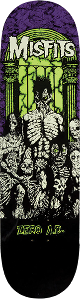 ZERO MISFITS ZERO AD SKATEBOARD DECK 8.5 GLOW
