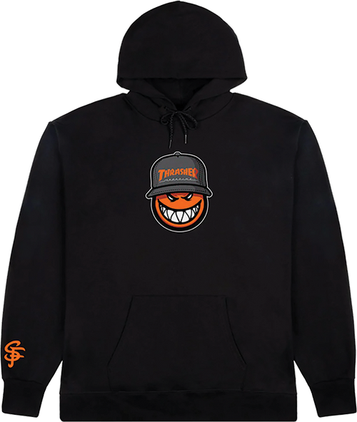 THRASHER SF LOC HOODIE SWEATSHIRT LARGE BLACK