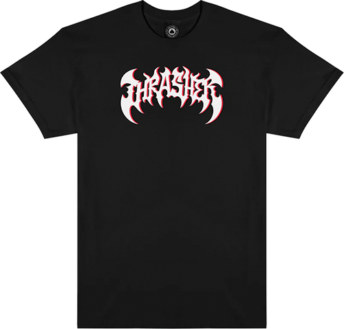 THRASHER HEAVY METAL SHORT SLEEVE TSHIRT MEDIUM BLACK