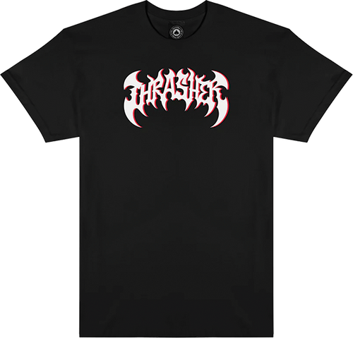 THRASHER HEAVY METAL SHORT SLEEVE TSHIRT XLARGE BLACK