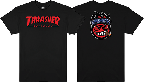 THRASHER SPITFIRE BIG HEAD JAKE SHORT SLEEVE TSHIRT XXL BLACK