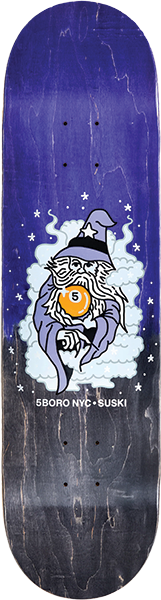5BORO SUSKI 5 BALL WIZARD SKATEBOARD DECK 8.0