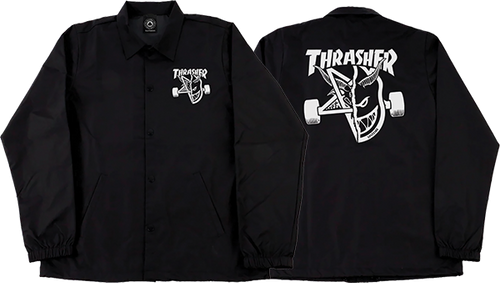 THRASHER SF THRASH AND BURN COACH JACKET SMALL BLACK